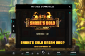 'Snakes Gold Dream Drop' by 'Relax Gaming'. Click the image to enlarge.