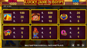 'Lucky Jane In Egypt Win Spins' by '1spin4win'. Click the image to enlarge.