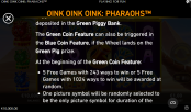 'Oink Oink Oink: Pharaohs' by 'Playtech'. Click the image to enlarge.