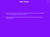 'Vegas Space Heist' by 'Qora Games'. Click the image to enlarge.