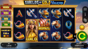 'Shields of Gold Valkyrie Hold and Win' by 'Booming Games'. Click the image to enlarge.